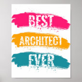 Beste architect ooit poster (Voorkant)
