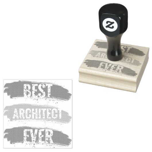 Beste architect ooit rubberstempel (Gestempeld)