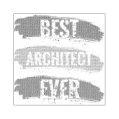 Beste architect ooit rubberstempel (Afrduk)