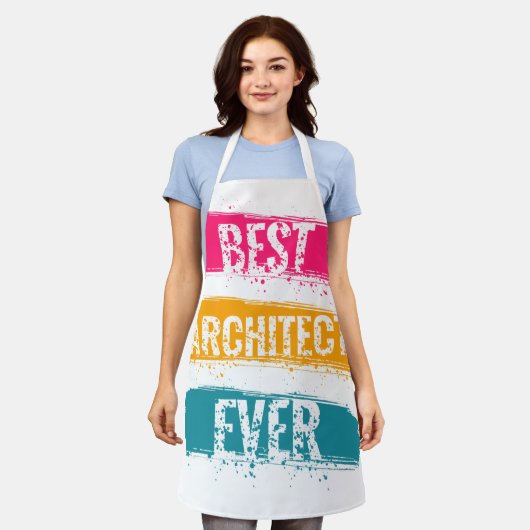 Beste architect ooit schort (Gedragen)