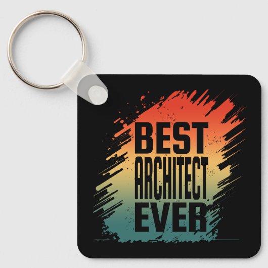 BESTE ARCHITECT Ooit Sleutelhanger (Voorkant)