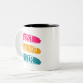 Beste architect ooit tweekleurige koffiemok (Voorkant links)