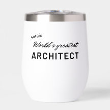 Beste architect ter wereld - aangepaste typografie
