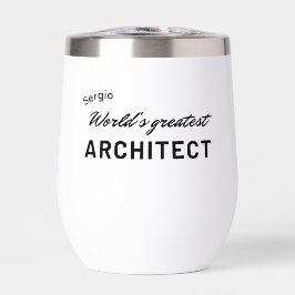 Beste architect ter wereld - aangepaste typografie
