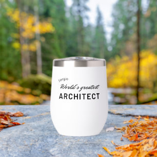 Beste architect ter wereld - aangepaste typografie