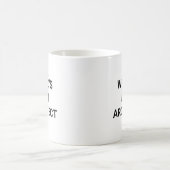 Beste architect ter wereld Grappig collega cadeau Koffiemok (Center)