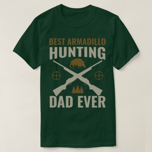 Beste Armadillo jacht papa ooit grappig Armadillo  T-shirt (Design voorkant)