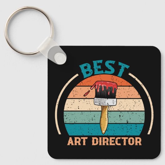 Beste Art Director - Retro Style Sleutelhanger (Voorkant)