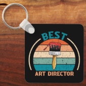 Beste Art Director - Retro Style Sleutelhanger (Voorkant)