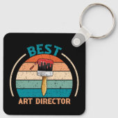 Beste Art Director - Retro Style Sleutelhanger (Achterkant)