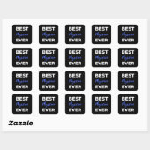 Beste arts ooit vierkante sticker (Vel)