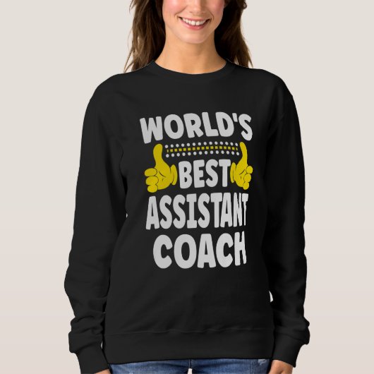Beste assistent-coach ter wereld Functietitel Ass Trui (Voorkant)