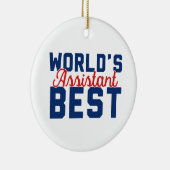 Beste assistent op maat keramisch ornament (Rechts)