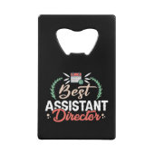 Beste Assistent Regisseur - Film Crew Gift Creditkaart Flessenopener (Voorkant)
