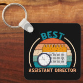 Beste assistent regisseur - Retro Style Sleutelhan Sleutelhanger (Voorkant)