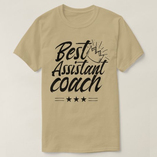 Beste assistent-trainer t-shirt (Design voorkant)