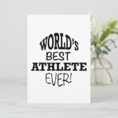 Beste atleet ter wereld ooit kaart (Staand voorkant)
