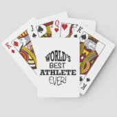 Beste atleet ter wereld ooit pokerkaarten (Achterkant)