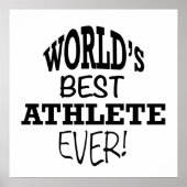 Beste atleet ter wereld poster (Voorkant)