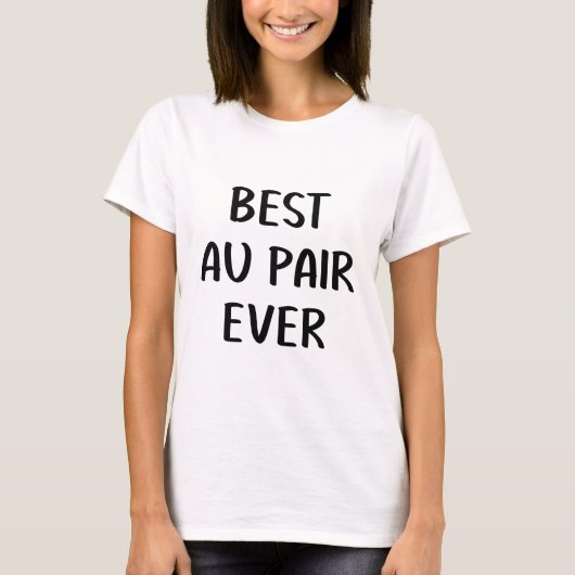 Beste au pair ooit t-shirt (Voorkant)