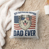 Beste Australian Shepherd vader ooit Patriotisch Kussen (Deken)