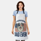 Beste Australian Shepherd vader ooit Patriotisch Schort (Gedragen)