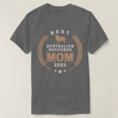 Beste Australische Herder Moeder 2023 T-shirt (Design voorkant)