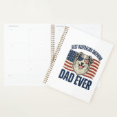 Beste Australische Herders Vader Ooit Patriottisch Planner (Display)