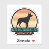 Beste Australische Kelpie-mama ooit in nood Sticker (Vel)