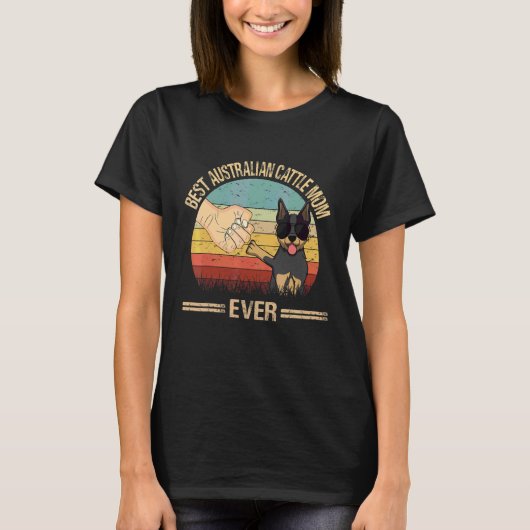 Beste Australische Rundvee Moeder Ooit Hond Moeder T-shirt (Voorkant)