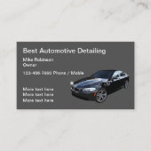 Beste Auto Detailing Visitekaartjes Design (Voorkant)