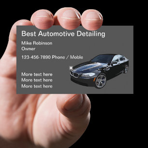 Beste Auto Detailing Visitekaartjes Design