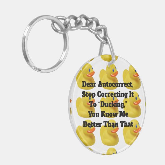 Beste AutoCorrect Acryl Sleutelhanger (Voorkant Links)