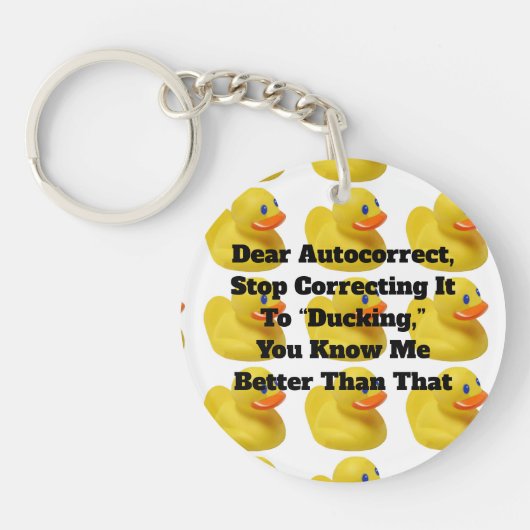 Beste AutoCorrect Acryl Sleutelhanger (Voorkant)