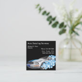 Beste automatische details vierkante visitekaartje (Staand voorkant)