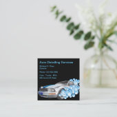 Beste automatische details vierkante visitekaartje (Staand voorkant)