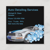 Beste automatische details vierkante visitekaartje (Voorkant)