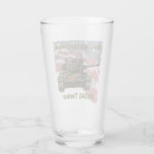 "Beste baan die ik ooit had" M60A1 Tanker pint gla Glas (Achterkant)