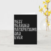 Beste baardkappers pap vaders dag kaart (Gele Bloem)