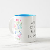 Beste baas, baas mok, baas cadeau, pensioen tweekleurige koffiemok (Voorkant links)