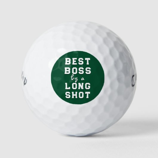 Beste Baas Cadeau Golfballen (Voorkant)