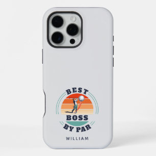 Beste baas door Par Retro-golfliefhebber werkgever iPhone 16 Pro Max Hoesje