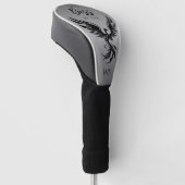 Beste Baas door Par Rising Phoenix Monogram Initia Golfheadcover (Schuin)