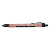 Beste baas Lady Roos Gouden Faux Glitter Zwarte Inkt Pen (Bovenkant)