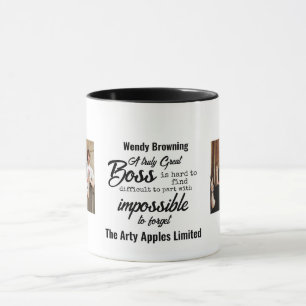 Beste baas met team foto Mok