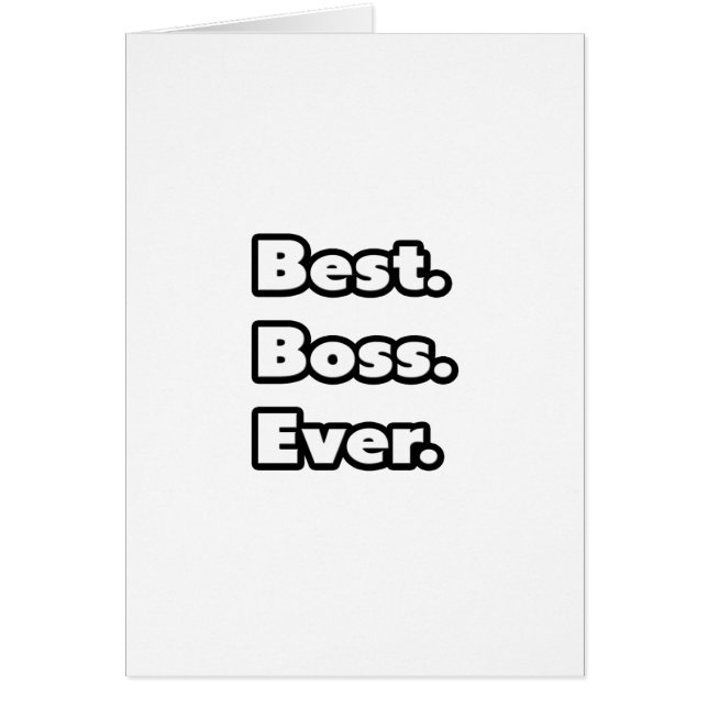 Beste. Baas. Ooit. (Voorkant)