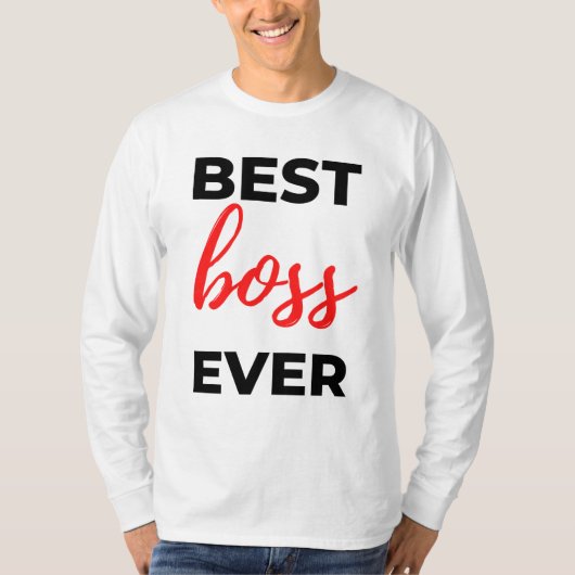 Beste baas ooit 2 t-shirt (Voorkant)
