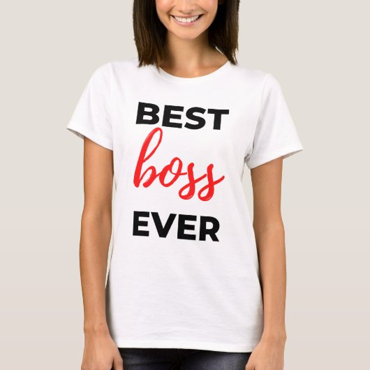 Beste baas ooit 2 t-shirt (Voorkant)