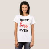 Beste baas ooit 2 t-shirt (Voorkant volledig)