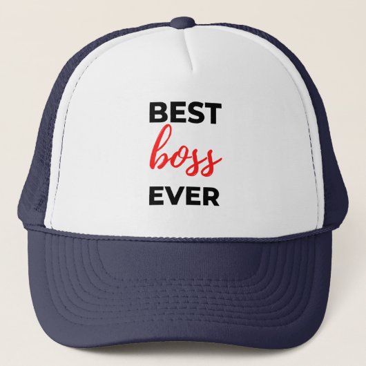 Beste baas ooit 2 trucker pet (Voorkant)